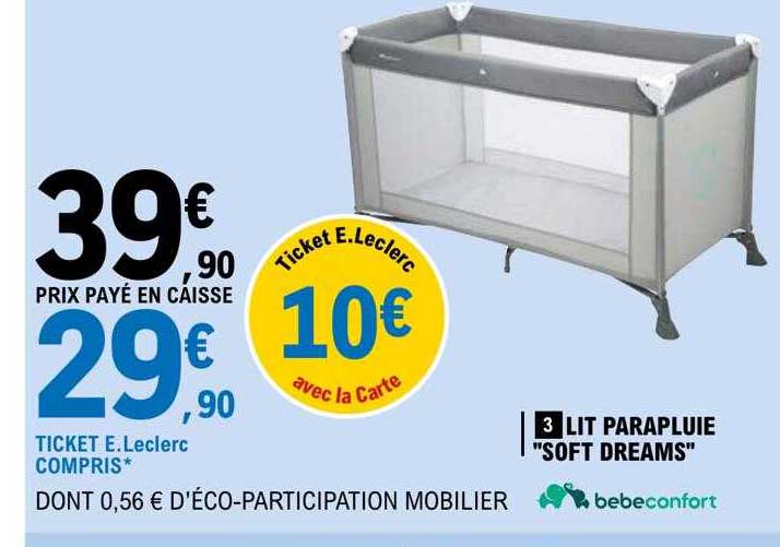 lit parapluie "soft dreams" bébé confort