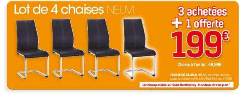 Lot De 4 Chaises Neuvi