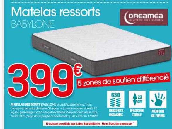matelas ressorts babylone