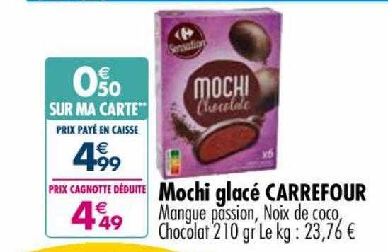 Mochi Glacé Carrefour