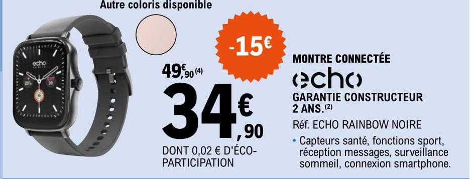 montre connectée echo