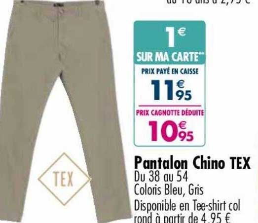 pantalon chino tex