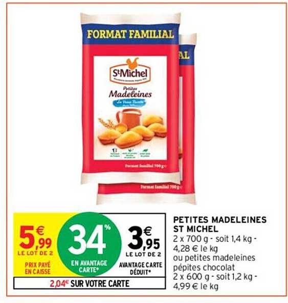 petites madeleines st michel