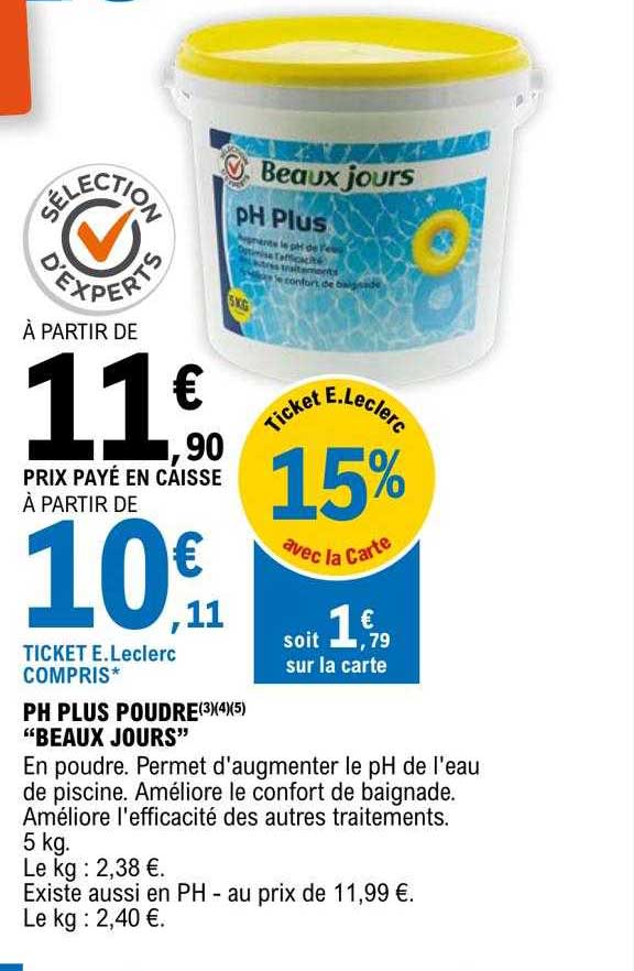 ph plus poudre "beaux jours"