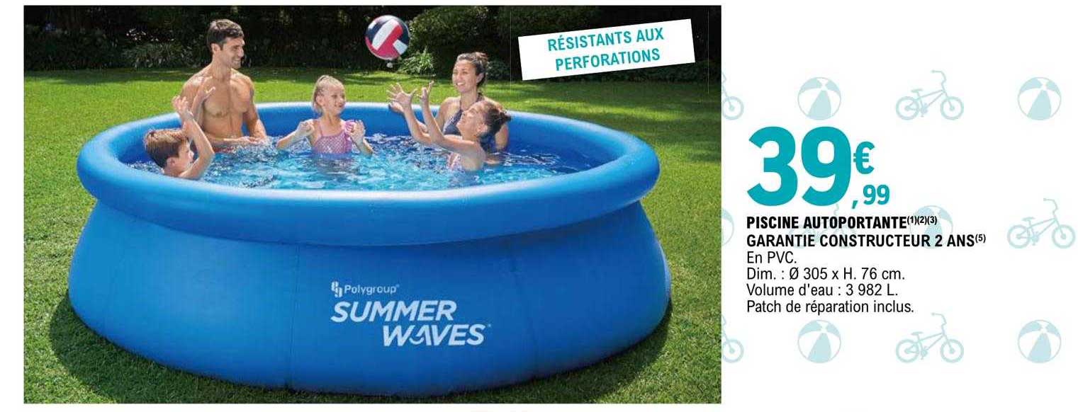 piscine autoportante summer waves