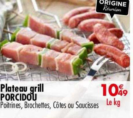 plateau grill porcidou