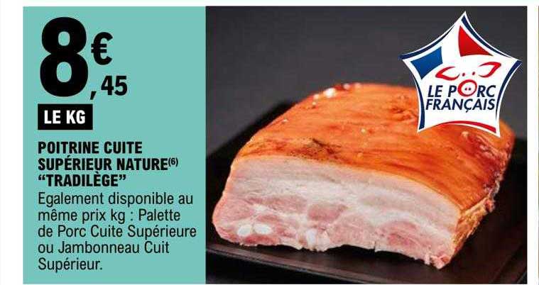 Poitrine Cuite Supérieur Nature "tradilège"