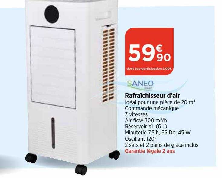 saneo rafraîchisseur d'air