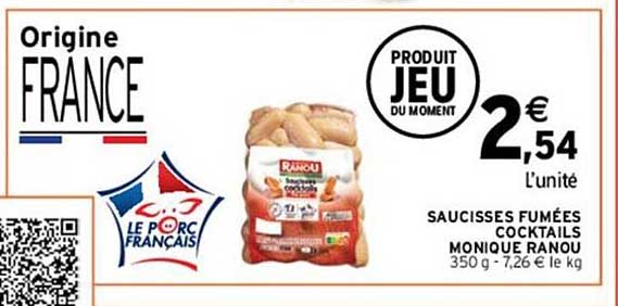 saucisses fumées cocktails monique ravou