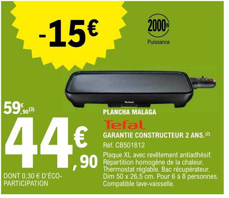 tefal plancha malaga