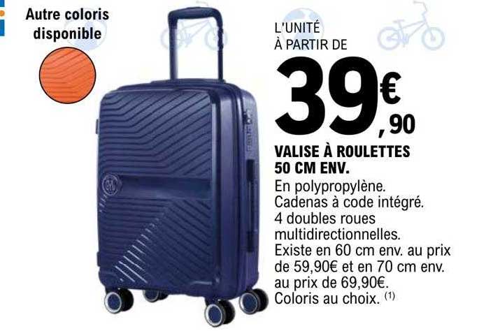 Valise à Roulettes 50 Cm Env.
