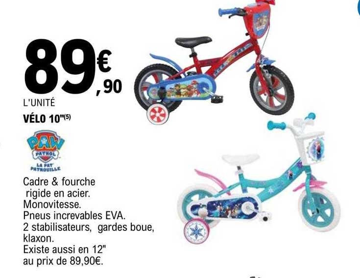 vélo 10" paw patrol