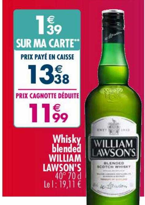 whisky blended william lawson's