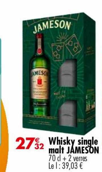 whisky single malt jameson