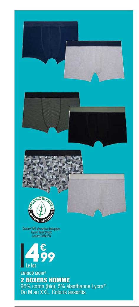 2 boxers homme enrico mori