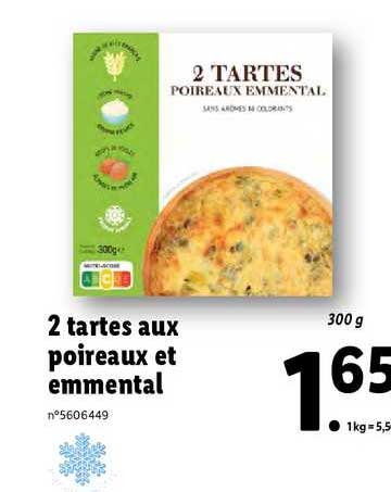 2 Tartes Aux Poireaux Et Emmental