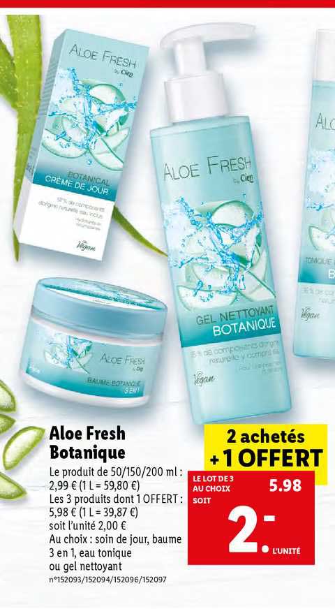 aleo fresh botanique
