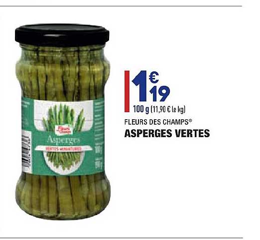 asperges vertes fleurs des champs