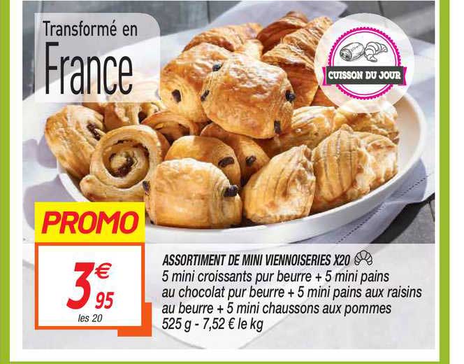 assortiment de mini viennoiseries x20