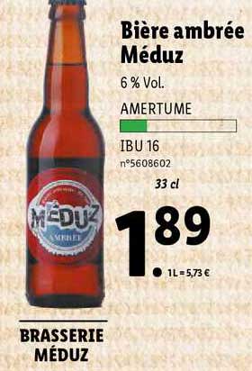 Bière Ambrée Méduz