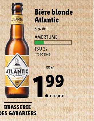 Bière Blonde Atlantic