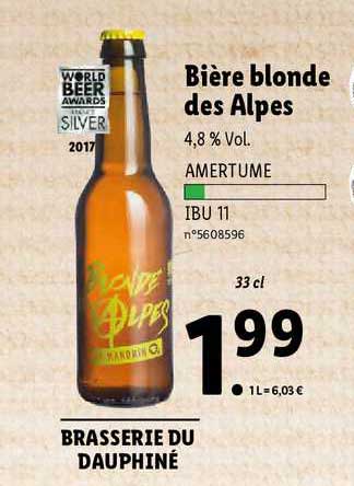 Bière Blonde Des Alpes