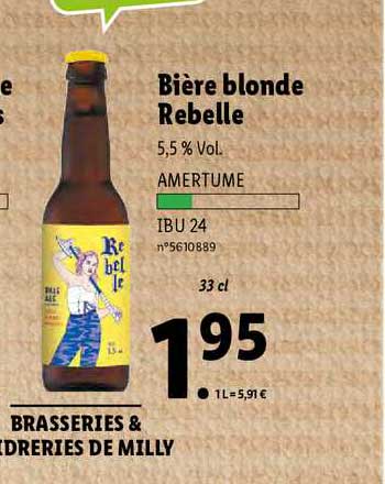 Bière Blonde Rebelle
