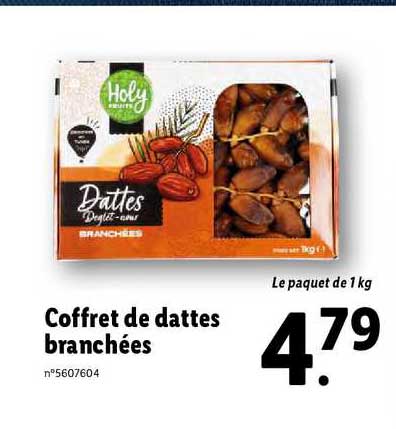 coffret de dattes branchées