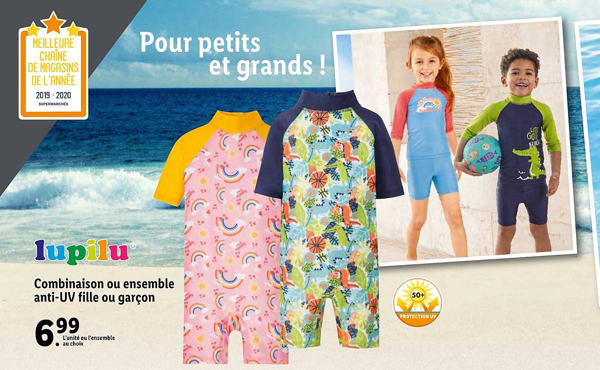 Combinaison Ou Ensemble Anti Uv Fille Ou Garçon Lupilu
