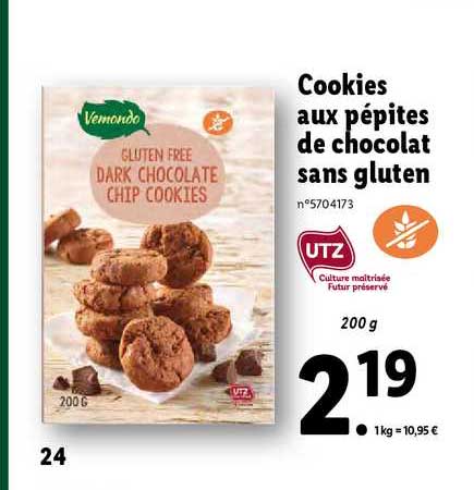 Cookies Aux Pépites De Chocolat Sans Gluten