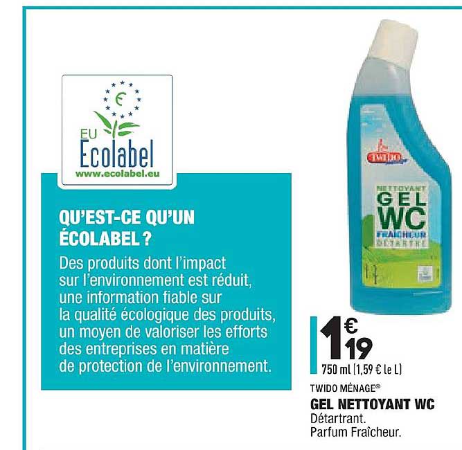 Gel Nettoyant Wc Twido Ménage