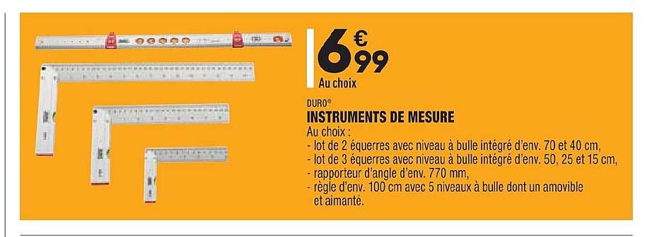 instruments de mesure duro