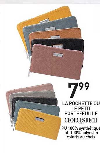la pochette ou le petit portefeuille georges rech