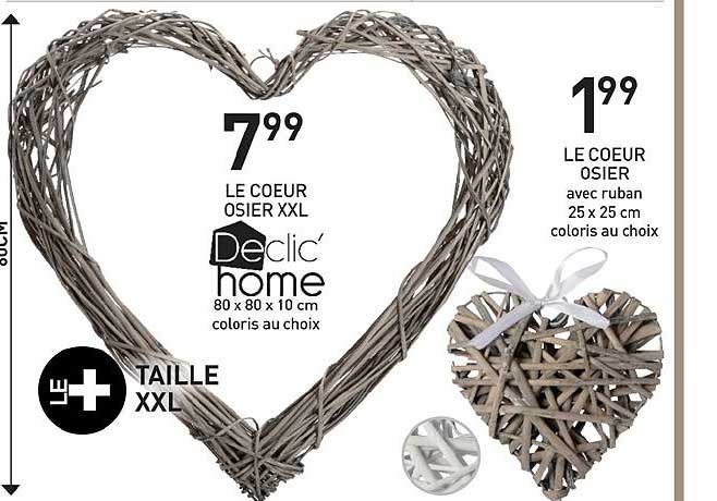 le coeur osier xxl déclic home