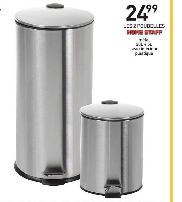 les 2 poubelles home staff