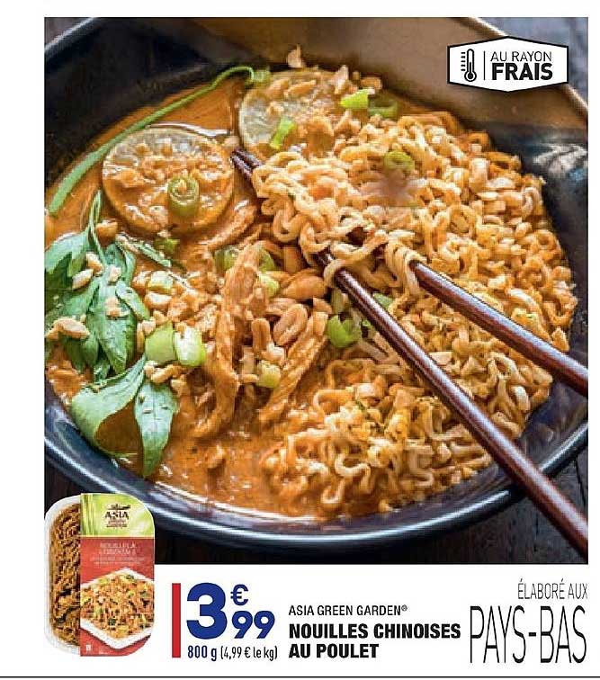 Nouilles Chinoises Au Poulet Asia Green Garden