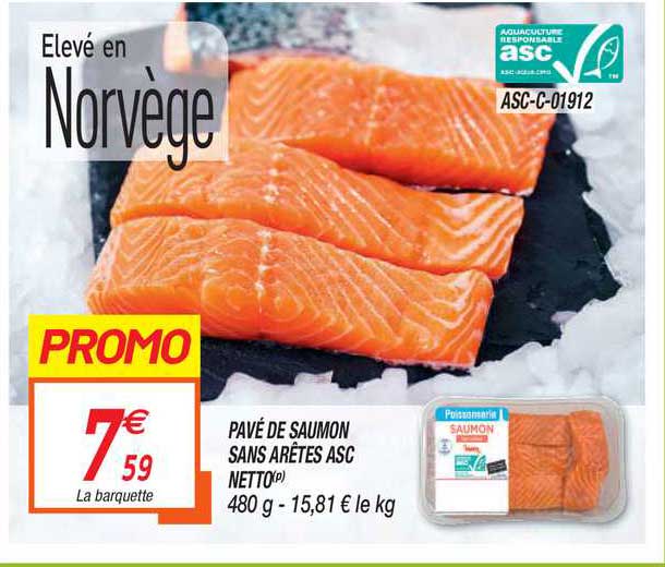 pavé de saumon sans arêtes asc netto