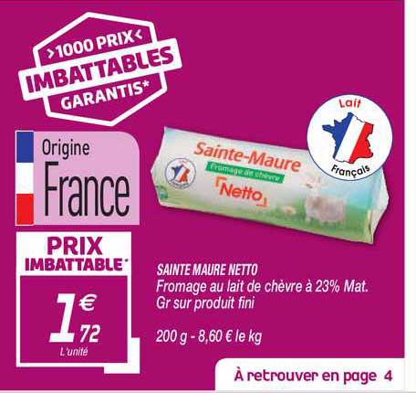 sainte maure netto