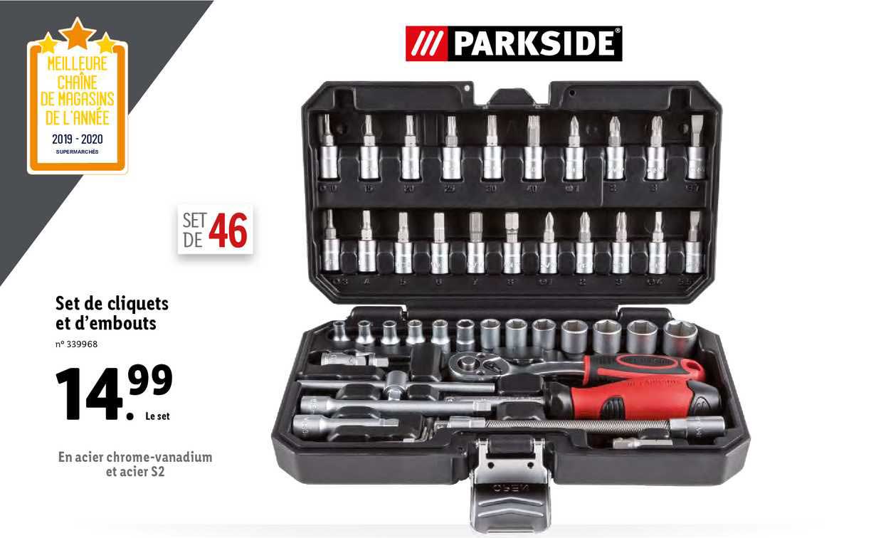 set de cliquets et d'embouts