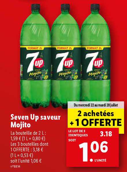 seven up saveur mojito
