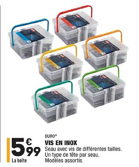vis en inox duro