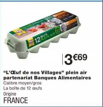 "l’œuf de nos villages" plein air partenariat banques alimentaires