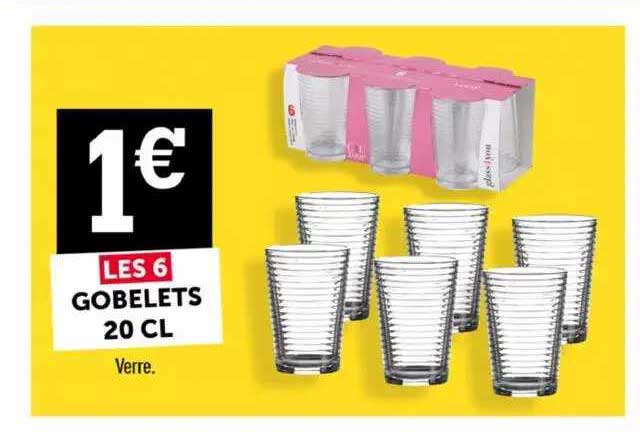 6 Gobelets 20 Cl