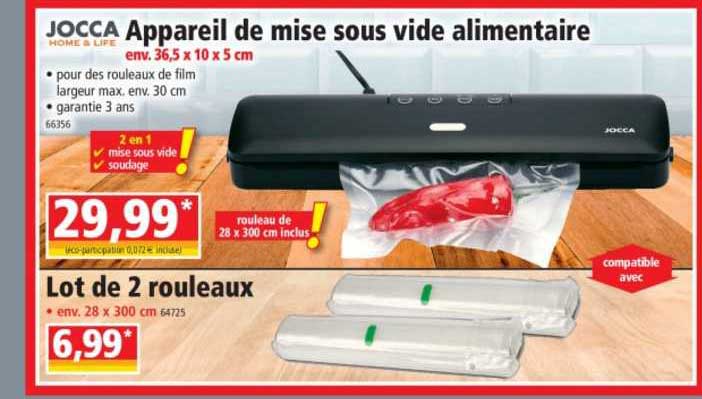 appareil de mise sous vide alimentaire jocca
