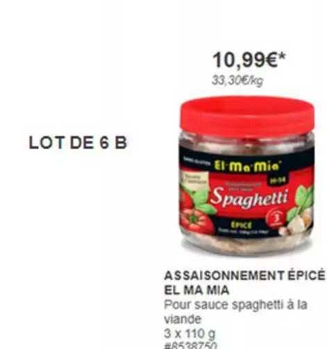 assaisonnement épicé el ma mia