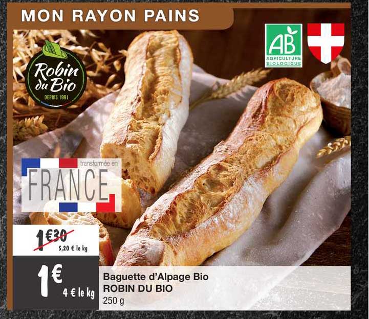 baguette d'alpage bio robin du bio