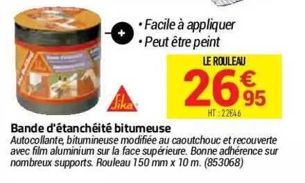 bande d'étanchéité bitumeuse sika