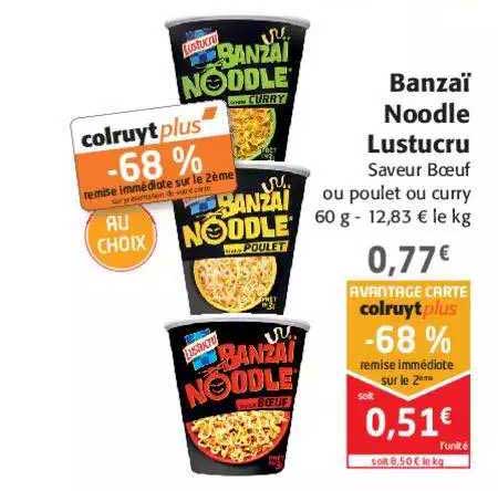 banzaï noodle lustucru