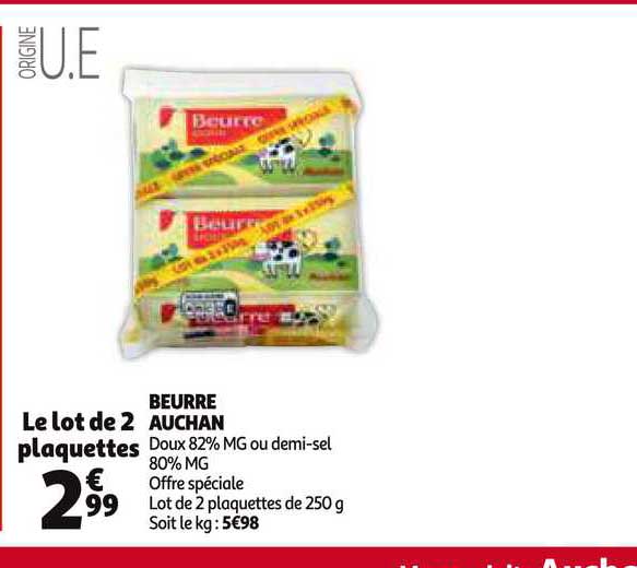 Beurre Auchan
