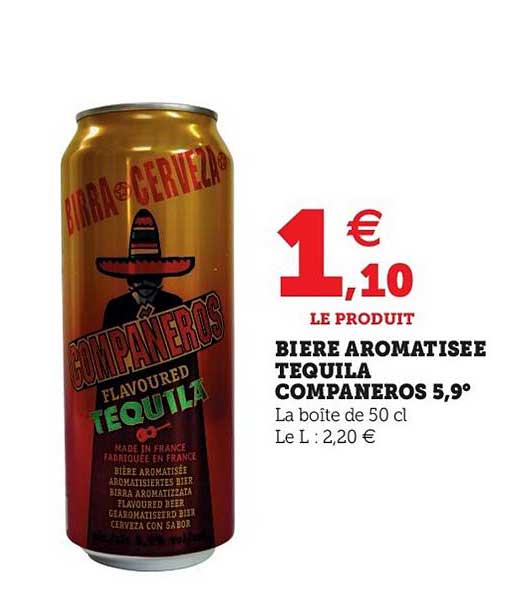 bière aromatisée tequila companeros 5,9°